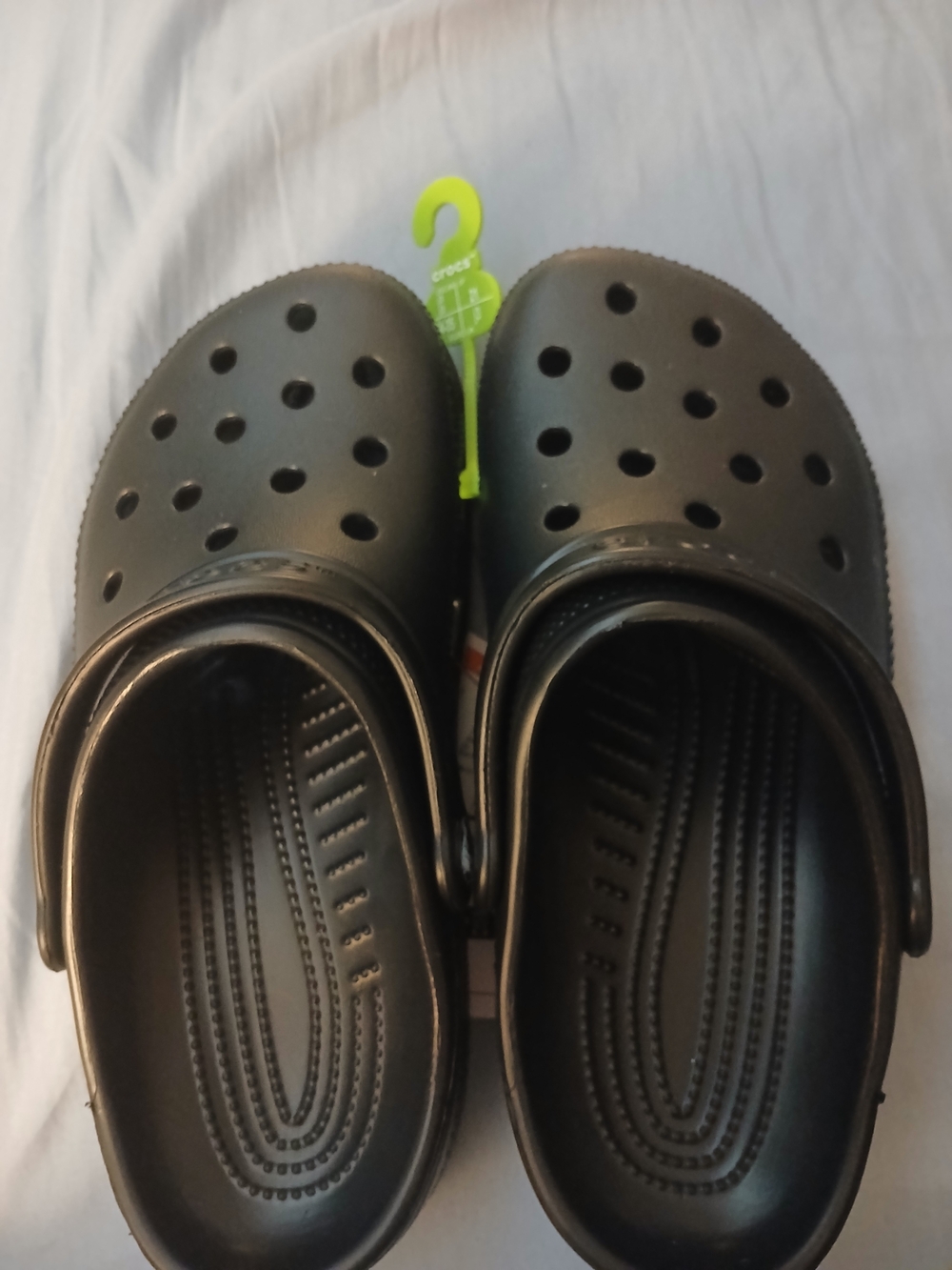 CROCS Kids Black Classic Clog Sandals Size J3 NEW